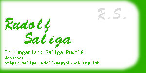 rudolf saliga business card